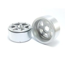 Metsafil Beadlock Wheels PT-Sixstar Silver/Silver 1.9 MT5010SS