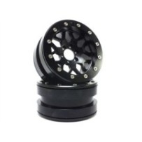 Llantas Beadlock Metsafil PT-Mesh negro/negro 2.2 2 piezas MT2210BB