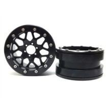 Llantas Beadlock Metsafil PT-Mesh negro/negro 2.2 2 piezas MT2210BB