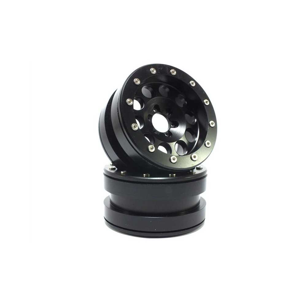 Llantas Beadlock Metsafil PT-Revolver negro/negro 2.2 2 piezas MT2220BB Llantas Beadlock Metsafil PT-Revolver negro/negro 2.2 2 piezas MT2220BB
