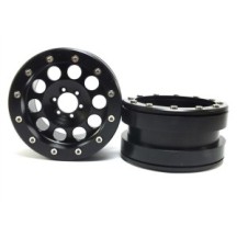 Llantas Beadlock Metsafil PT-Revolver negro/negro 2.2 2 piezas MT2220BB