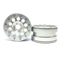 Llantas Beadlock Metsafil PT-Revolver plata/plata 2.2 2 piezas MT2220SS