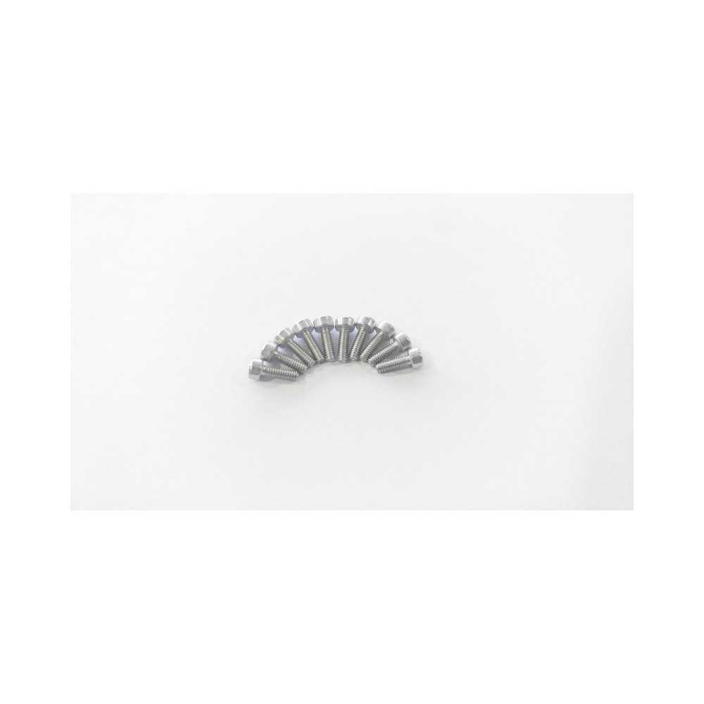 Tornillos de cabeza cilíndrica Metsafil M2x6 de acero inoxidable 10 piezas MT0000