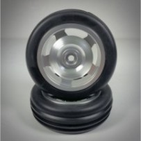 Absima 1:10 Alu. Buggy Wheel Set 2WD 60-19 front free-wheeling (2) 2500022