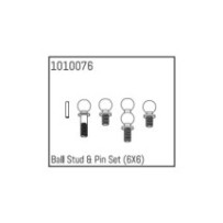 Absima Ball Stud & Pin Set (6X6) HBP240098