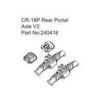 Absima CR-18P Rear Portal Axle V2 HBP240418