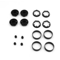Absima CR-18P Truck 1.2 Bead Lock Wheels (Black) HBP240442