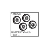 Absima GRABBER M-T Wheel Set - black (4) HBP240081