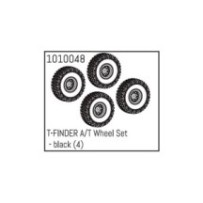 Absima T-FINDER A-T Wheel Set - black (4) HBP240082