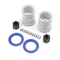 Losi 2.6 Wheel with Beadlock Rings Blue (2): LMT 2.0 LOS-1815