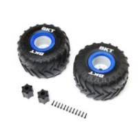 Losi BKT 2.6 Monster Truck Tire Med Premount Blue (2): LMT 2.0 LOS-1819