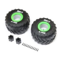 Losi BKT 2.6 Monster Truck Tire Med Premount Green (2): LMT 2.0 LOS-1818
