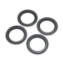 Losi Snap-in Beadlock Rings Black (4): LMT 2.0 LOS-1822