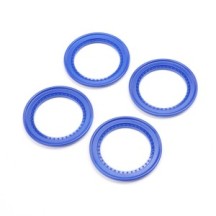 Losi Snap-in Beadlock Rings Blue (4): LMT 2.0 LOS-1821