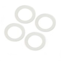 Losi Snap-in Beadlock Rings White (4): LMT 2.0 LOS-1823
