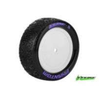 E-PHANTOM 1:10 Buggy Tire Set Mounted Super Soft White Rimsr LR-T3178VWKF