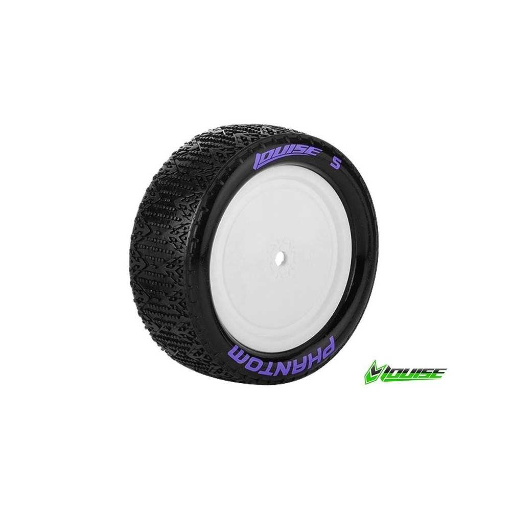 E-PHANTOM 1:10 Buggy Tire Set Mounted Super Soft White Rimsr LR-T3178VWKF E-PHANTOM 1:10 Buggy Tire Set Mounted Super Soft White Rimsr LR-T3178VWKF