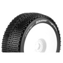Louise RC B-GROOVE 1-8 Buggy Tire Set Mounted Super Soft White Wheels Hex 17mm LR-T370VW