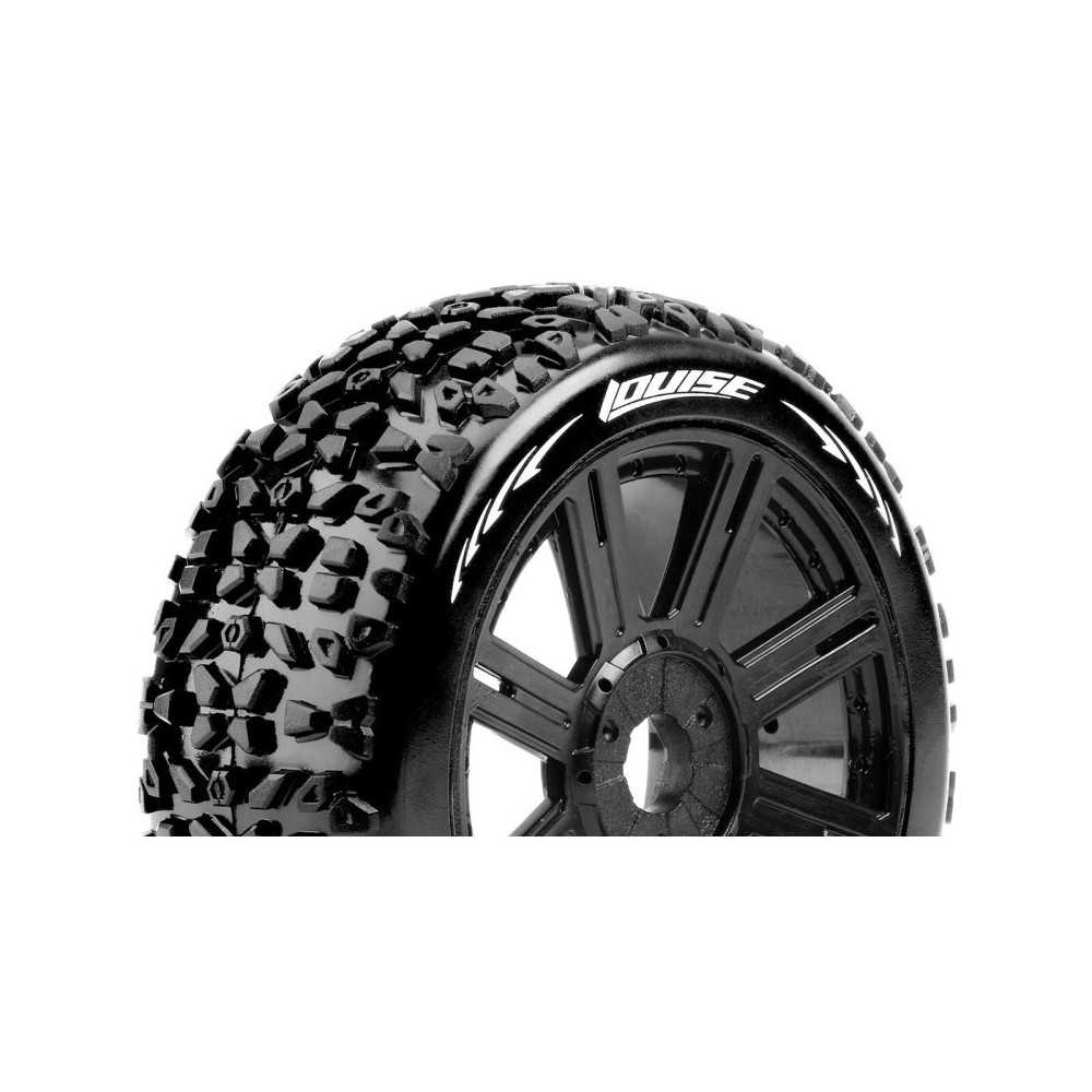 Louise RC B-MAZINGER 1-8 Buggy Tire Set Mounted Soft Black Spoke Wheels Hex 17mm LR-T3108SB Louise RC B-MAZINGER 1-8 Buggy Tire Set Mounted Soft Black Spoke Wheels Hex 17mm LR-T3108SB