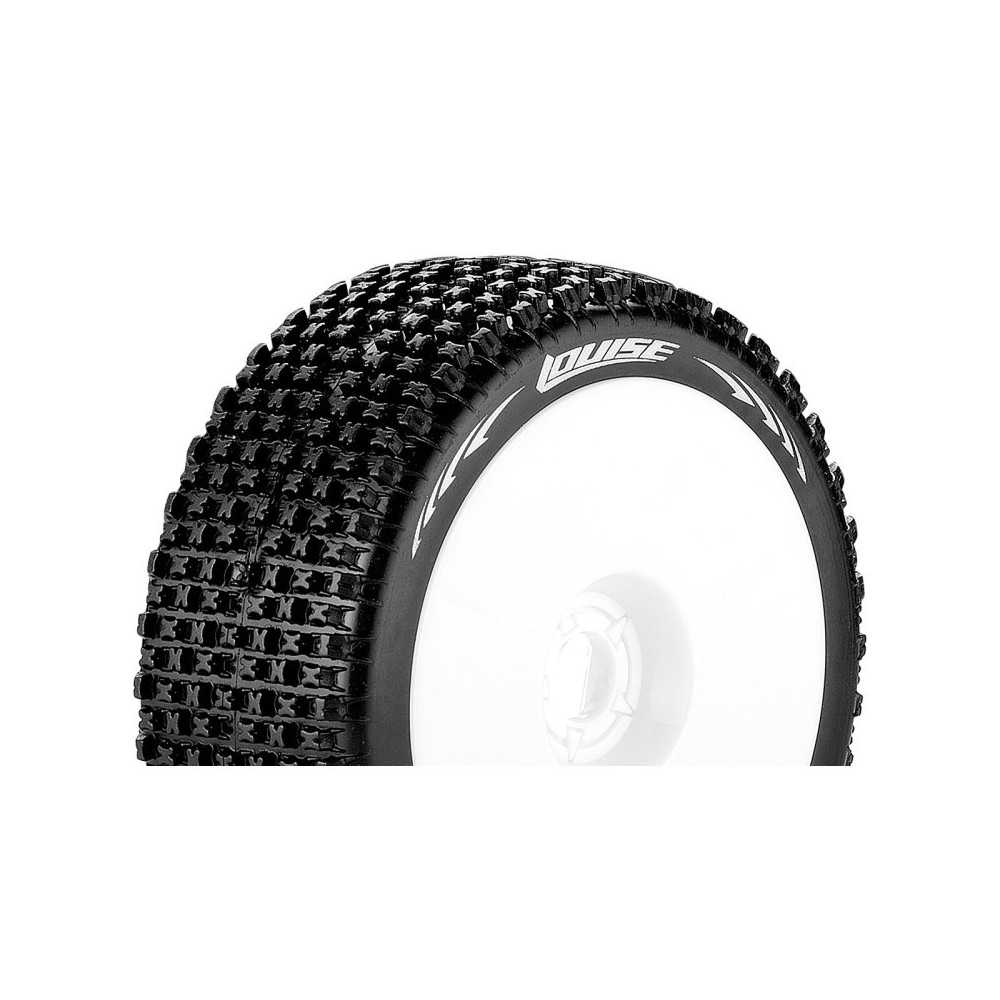 Louise RC B-PIRATE 1-8 Buggy Tire Set Mounted Soft White Wheels Hex 17mm LR-T3126SW Louise RC B-PIRATE 1-8 Buggy Tire Set Mounted Soft White Wheels Hex 17mm LR-T3126SW