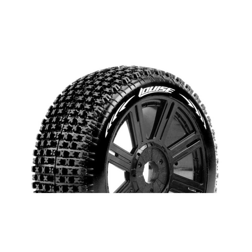 Louise RC B-PIRATE 1-8 Buggy Tire Set Mounted Super Soft Black Spoke Wheels Hex 17mm LR-T3126VB Louise RC B-PIRATE 1-8 Buggy Tire Set Mounted Super Soft Black Spoke Wheels Hex 17mm LR-T3126VB