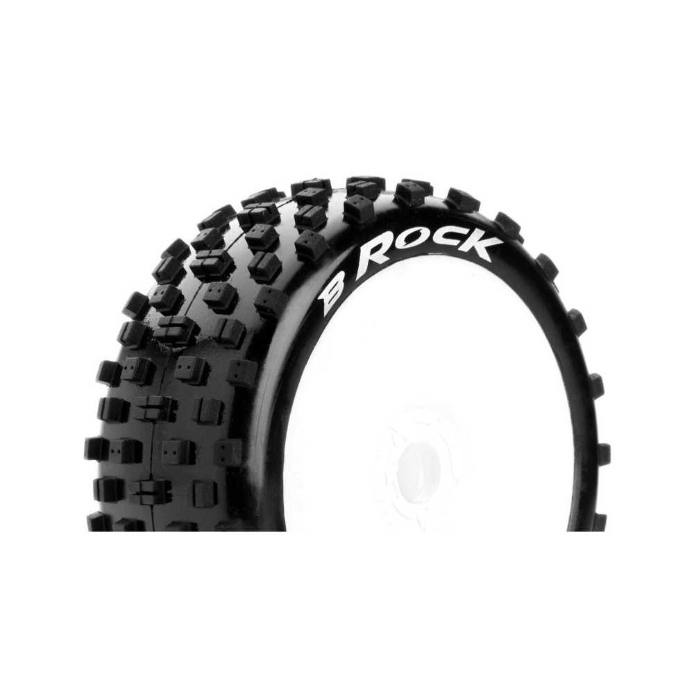Louise RC B-ROCK 1-8 Buggy Tire Set Mounted Soft White Wheels Hex 17mm LR-T3270SW Louise RC B-ROCK 1-8 Buggy Tire Set Mounted Soft White Wheels Hex 17mm LR-T3270SW