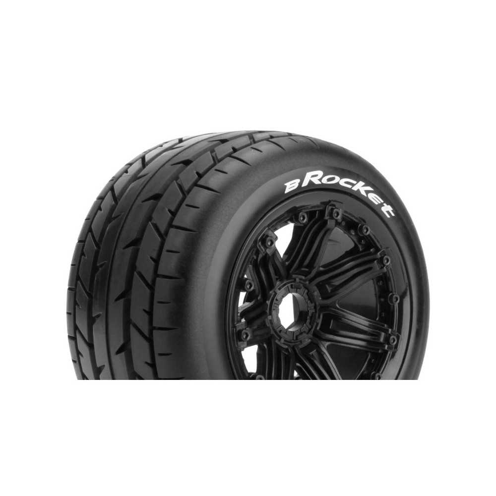 Louise RC B-ROCKET 1-5 Buggy Tire Set Mounted Sport Black Bead-Lock Wheels Hex 24mm Rear LR-T3242B Louise RC B-ROCKET 1-5 Buggy Tire Set Mounted Sport Black Bead-Lock Wheels Hex 24mm Rear LR-T3242B
