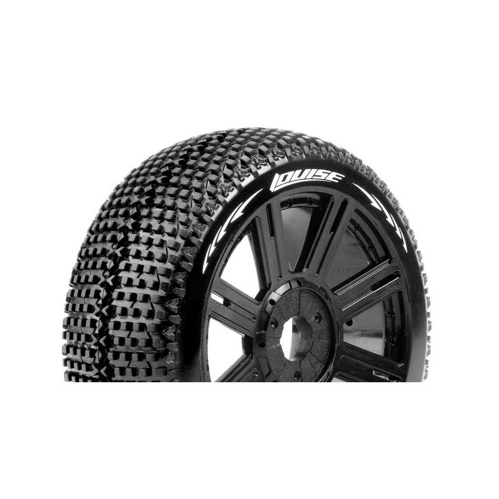 Louise RC B-TURBO 1-8 Buggy Tire Set Mounted Super Soft Black Spoke Wheels Hex 17mm LR-T3104VB Louise RC B-TURBO 1-8 Buggy Tire Set Mounted Super Soft Black Spoke Wheels Hex 17mm LR-T3104VB