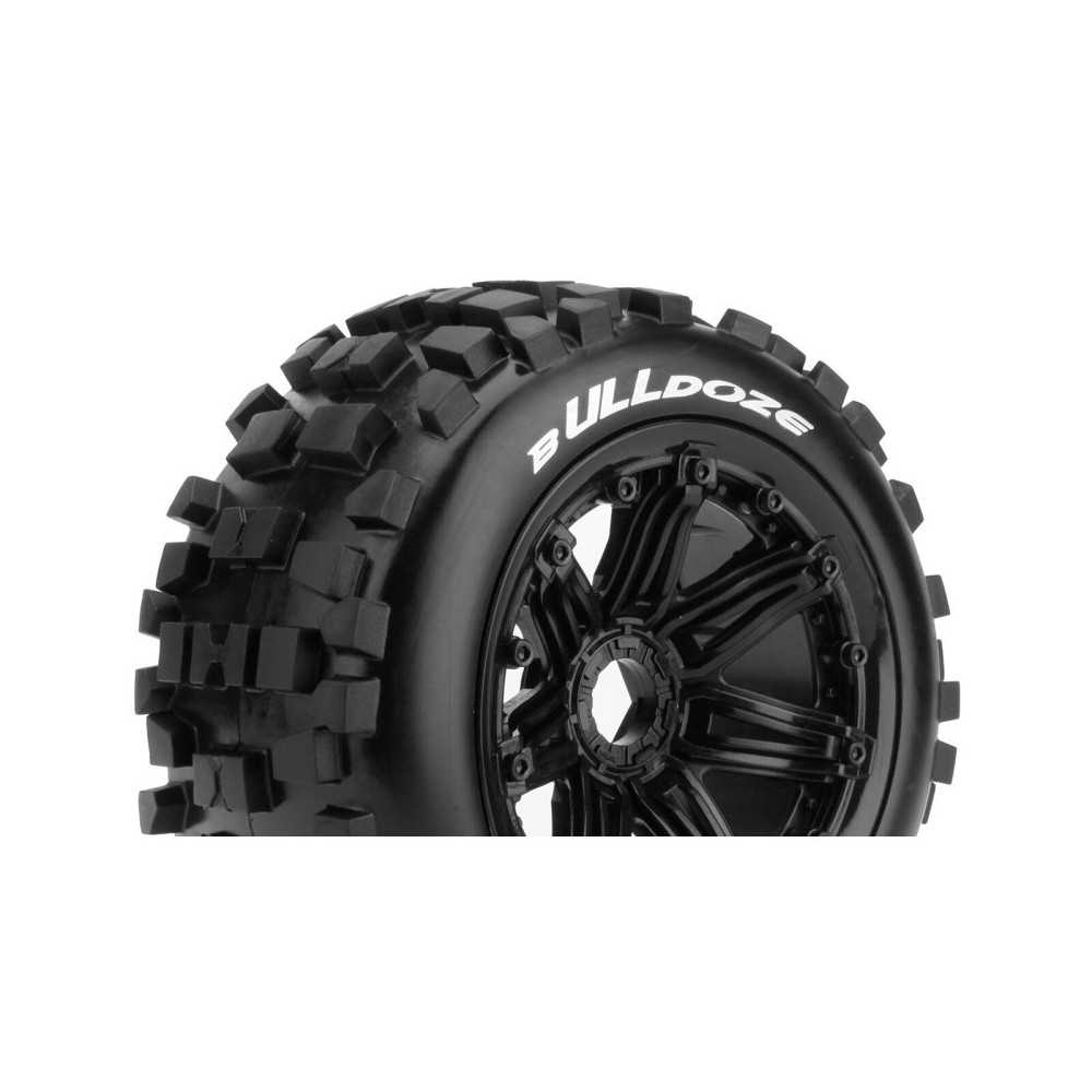 Louise RC B-ULLDOZE 1-5 Buggy Tire Set Mounted Sport Black Bead-Lock Wheels Hex 24mm Front LR-T3268B Louise RC B-ULLDOZE 1-5 Buggy Tire Set Mounted Sport Black Bead-Lock Wheels Hex 24mm Front LR-T3268B