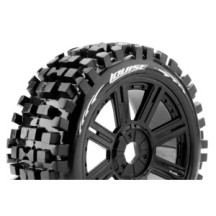 Neumáticos B-ULLDOZE 1/8 radios negras Louise RC LR-T324SB