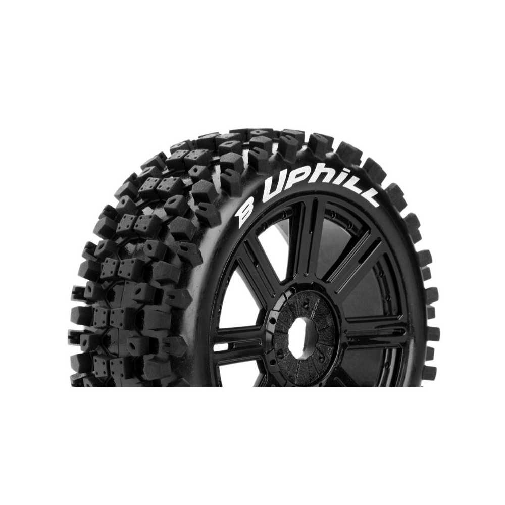 Louise RC B-UPHILL 1-8 Buggy Tire Set Mounted Soft Black Spoke Wheels Hex 17mm LR-T3271SB Louise RC B-UPHILL 1-8 Buggy Tire Set Mounted Soft Black Spoke Wheels Hex 17mm LR-T3271SB