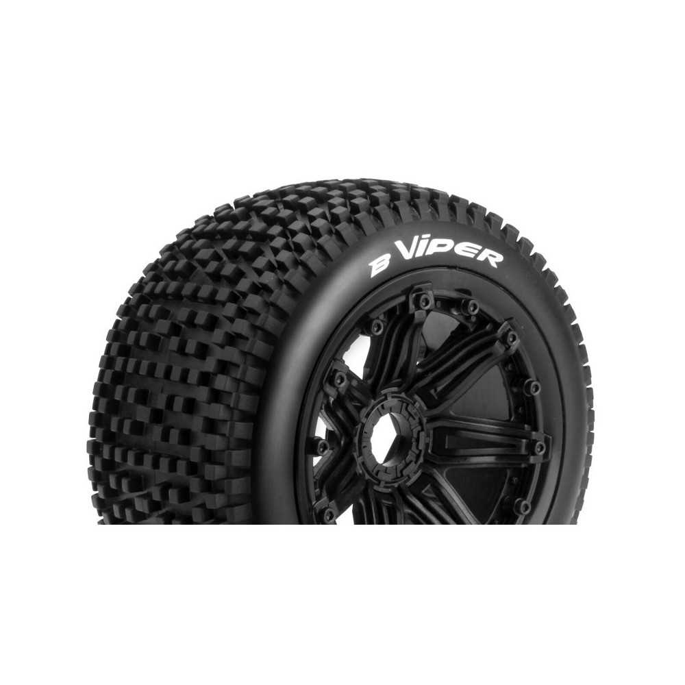 Louise RC B-VIPER 1-5 Buggy Tire Set Mounted Sport Black Bead-Lock Wheels Hex 24mm Rear LR-T3245B Louise RC B-VIPER 1-5 Buggy Tire Set Mounted Sport Black Bead-Lock Wheels Hex 24mm Rear LR-T3245B