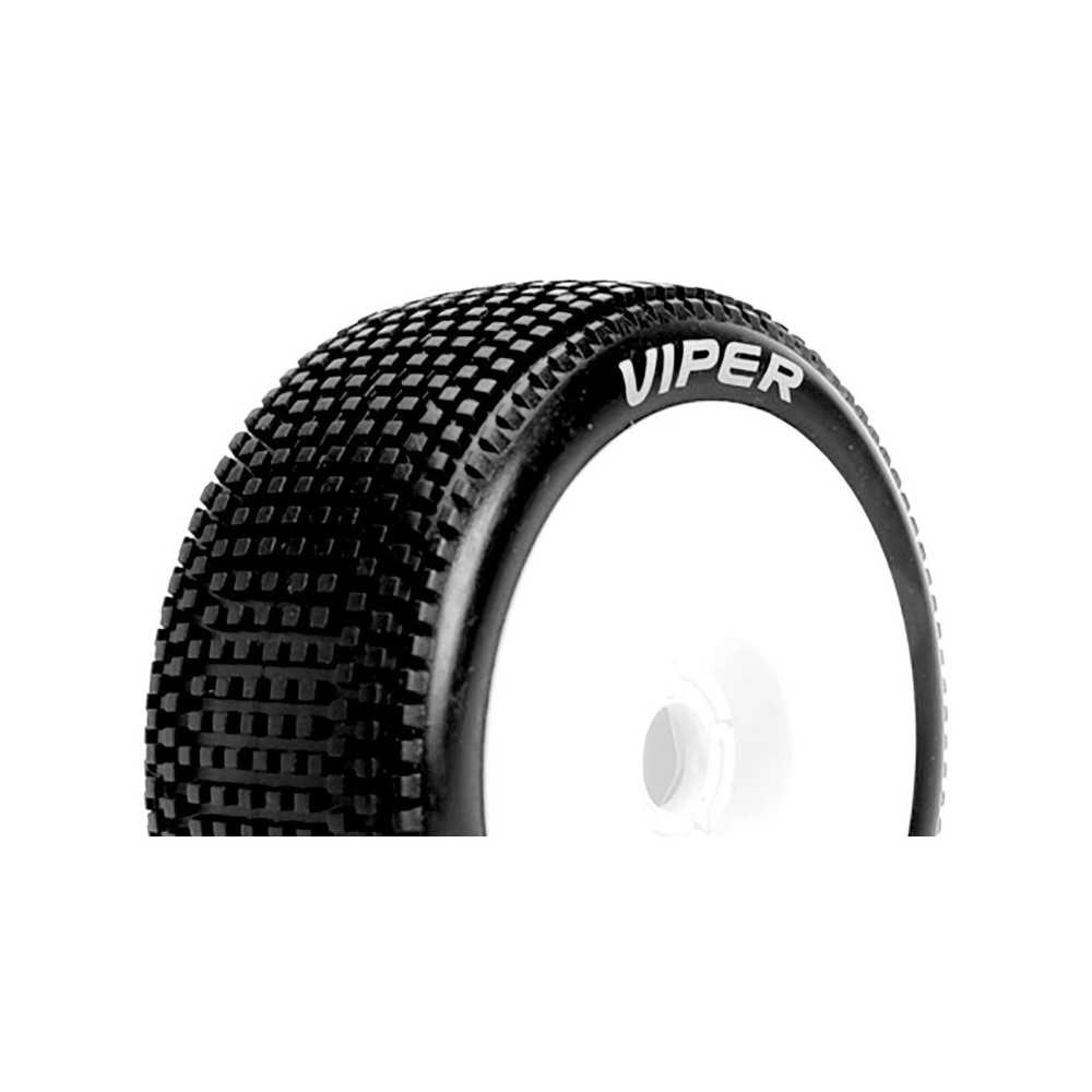 Louise RC B-VIPER-JA 1-8 Buggy Tire Set Mounted Super Soft White Wheels Hex 17mm LR-T3194VW Louise RC B-VIPER-JA 1-8 Buggy Tire Set Mounted Super Soft White Wheels Hex 17mm LR-T3194VW