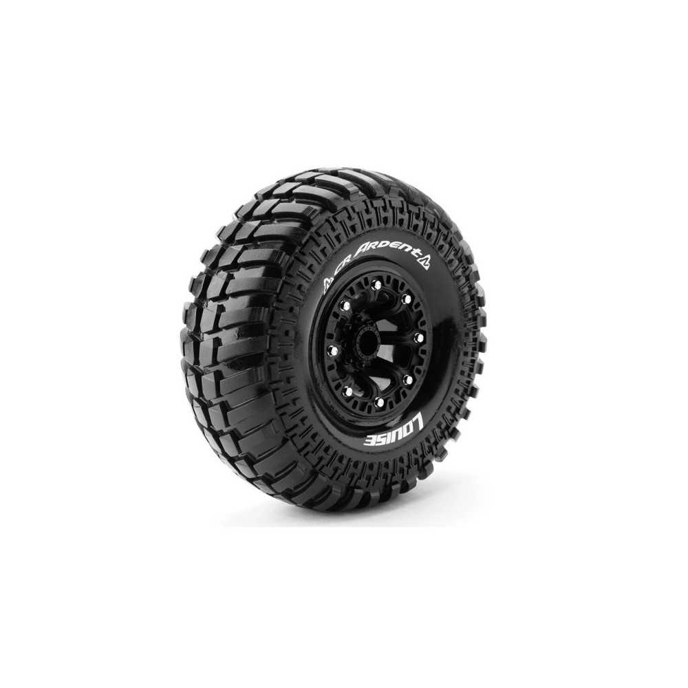 Neumáticos Louise RC CR-ARDENT montados Super Soft en llantas Black 2,2″ Hex 12mm LR-T3237VB