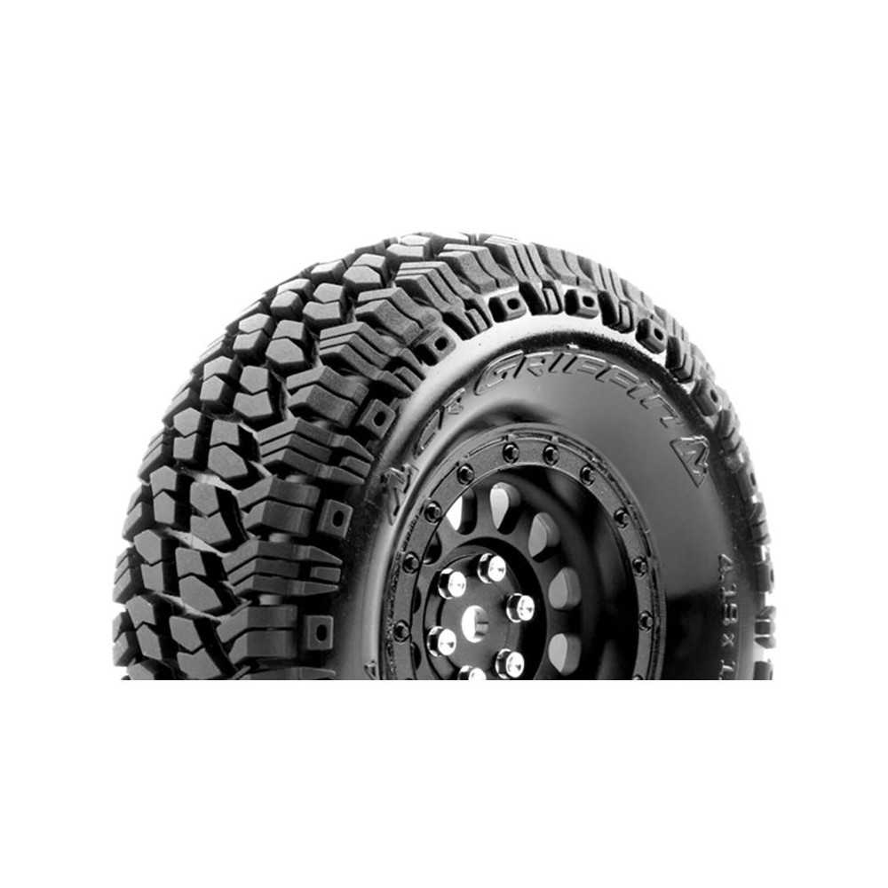 Louise RC CR-GRIFFIN Class 1 1-10 Crawler Tire Set Mounted Super Soft Black 1.9 Wheels Hex 12mm LR-T3344VB Louise RC CR-GRIFFIN Class 1 1-10 Crawler Tire Set Mounted Super Soft Black 1.9 Wheels Hex 12mm LR-T3344VB