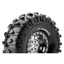 Neumáticos Louise RC CR-ROWDY montados Super Soft para llantas cromadas 1.9″ Hex 12 mm LR-T3233VBC