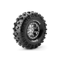 Neumáticos Louise RC CR-ROWDY montados Super Soft para llantas cromadas 1.9″ Hex 12 mm LR-T3233VBC