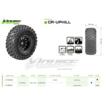 Neumáticos Louise RC CR-UPHILL 1/18-1/24 Crawler Super Soft para llantas 1.0 LR-T3369VI