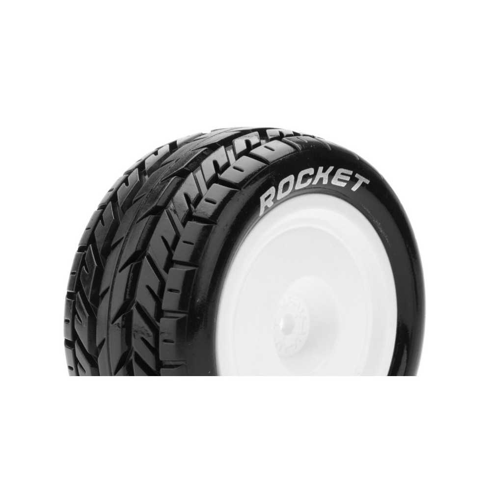 Louise RC E-ROCKET 1-10 Buggy Tire Set Mounted Soft White Wheels Hex 12mm 4WD Rear LR-T3188SWKR Louise RC E-ROCKET 1-10 Buggy Tire Set Mounted Soft White Wheels Hex 12mm 4WD Rear LR-T3188SWKR