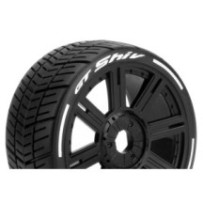Louise RC MFT GT-SHIV 1-8 Buggy Tire Set Mounted Super Soft Black Spoke Wheels Hex 17mm LR-T3284VB