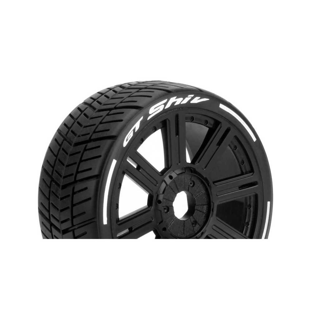 Louise RC MFT GT-SHIV 1-8 Buggy Tire Set Mounted Super Soft Black Spoke Wheels Hex 17mm LR-T3284VB Louise RC MFT GT-SHIV 1-8 Buggy Tire Set Mounted Super Soft Black Spoke Wheels Hex 17mm LR-T3284VB