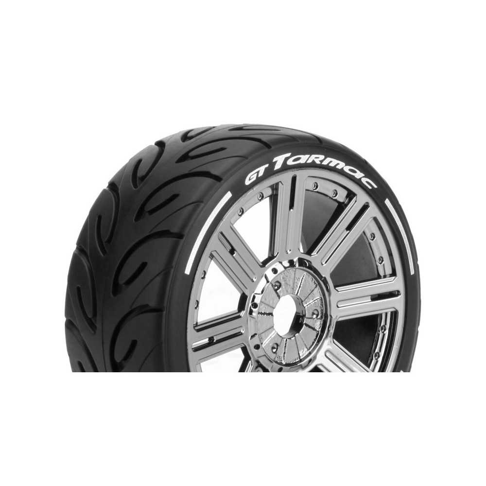 Louise RC MFT GT-TARMAC 1-8 Buggy Tire Set Mounted Super Soft Black Chrome Spoke Wheels Hex 17mm LR-T3285VBC Louise RC MFT GT-TARMAC 1-8 Buggy Tire Set Mounted Super Soft Black Chrome Spoke Wheels Hex 17mm LR-T3285VBC