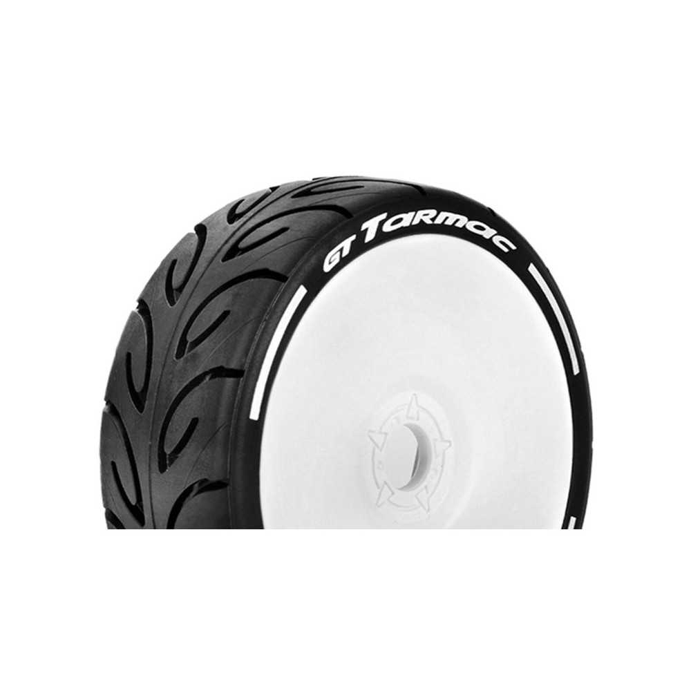 Louise RC MFT GT-TARMAC 1-8 Buggy Tire Set Mounted Super Soft White Wheels Hex 17mm LR-T3285VW