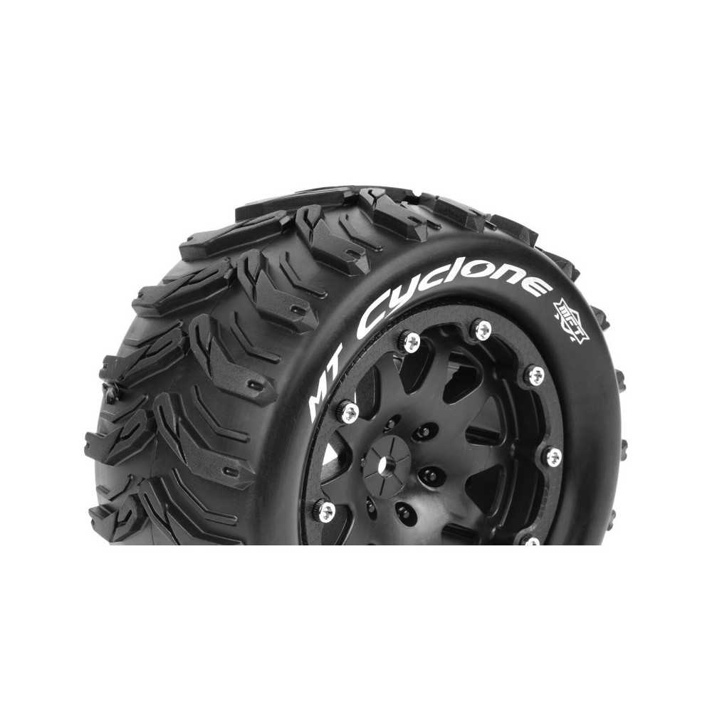 Louise RC MFT MT-CYCLONE 1-10 Monster Truck Tire Set Mounted Sport Black 2.8 Bead-Lock Wheels 0 LR-T3310SB Louise RC MFT MT-CYCLONE 1-10 Monster Truck Tire Set Mounted Sport Black 2.8 Bead-Lock Wheels 0 LR-T3310SB
