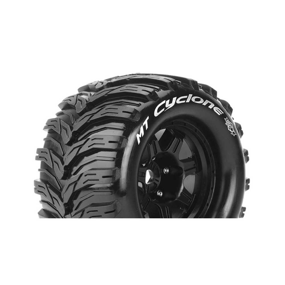 Louise RC MFT MT-CYCLONE 1-8 Monster Truck Tire Set Mounted Sport Black 3.8 Bead Style Wheels 0 LR-T3323B Louise RC MFT MT-CYCLONE 1-8 Monster Truck Tire Set Mounted Sport Black 3.8 Bead Style Wheels 0 LR-T3323B