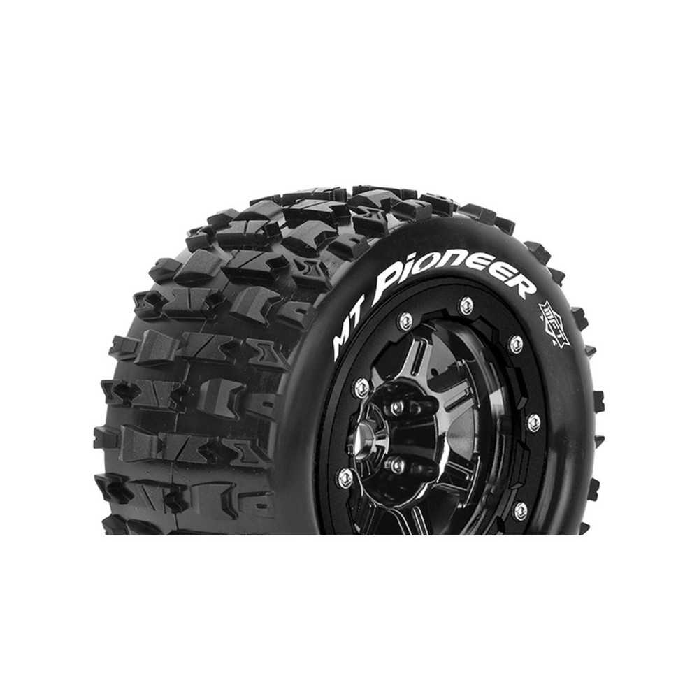 Louise RC MFT MT-PIONEER Tire Set for Maxx Mounted Sport Black Chrome 3.8 Bead-Lock Wheels 1/2 LR-T3329SBC Louise RC MFT MT-PIONEER Tire Set for Maxx Mounted Sport Black Chrome 3.8 Bead-Lock Wheels 1/2 LR-T3329SBC