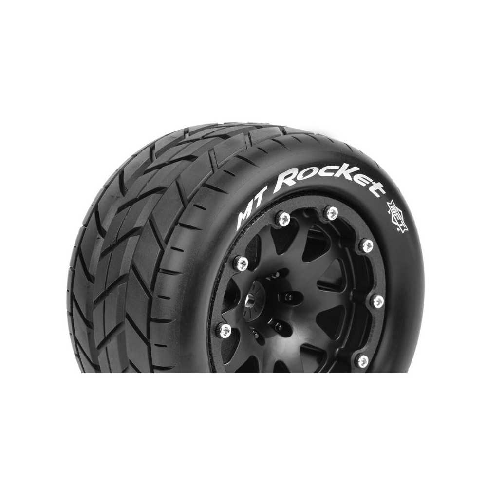 Louise RC MFT MT-ROCKET 1-10 Monster Truck Tire Set Mounted Sport Black 2.8 Bead-Lock Wheels 1/2 LR-T3307SBH Louise RC MFT MT-ROCKET 1-10 Monster Truck Tire Set Mounted Sport Black 2.8 Bead-Lock Wheels 1/2 LR-T3307SBH