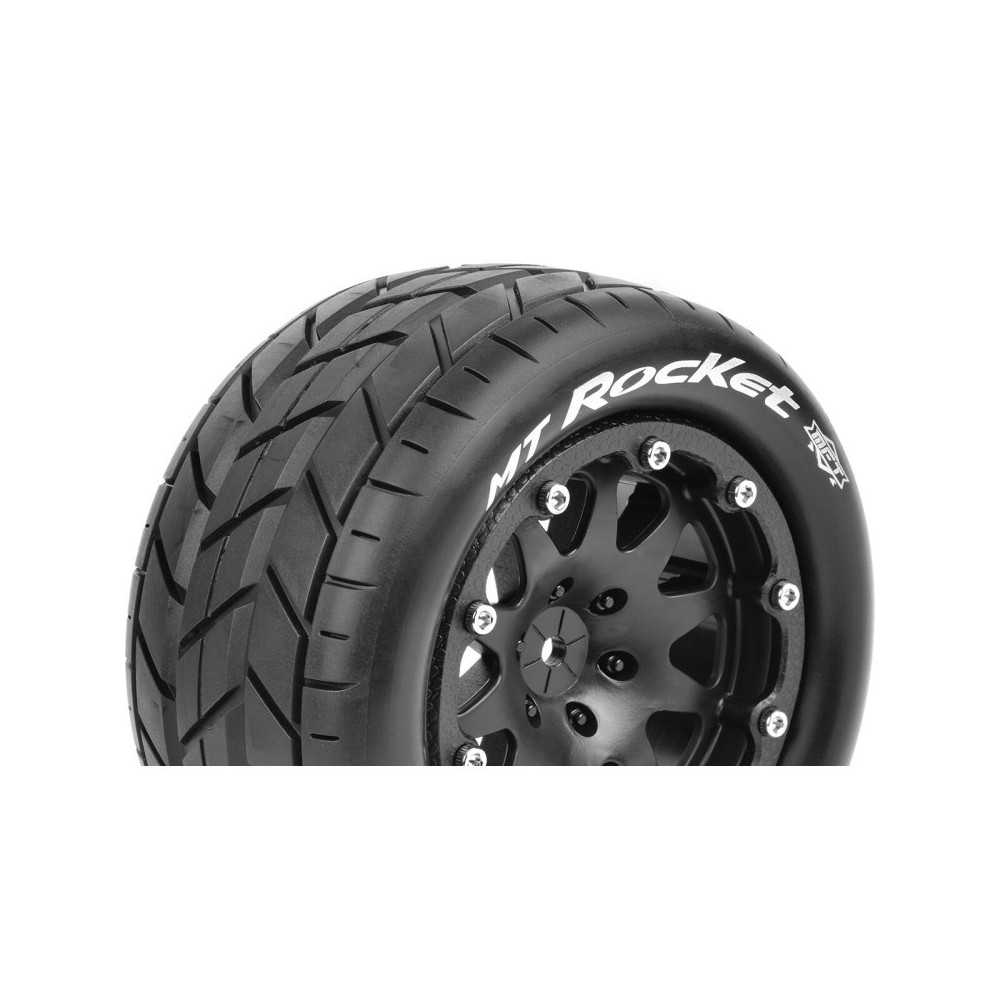Louise RC MFT MT-ROCKET 1-10 Monster Truck Tire Set Mounted Sport Black 2.8 Bead-Lock Wheels 1/2 LR-T3307SBM Louise RC MFT MT-ROCKET 1-10 Monster Truck Tire Set Mounted Sport Black 2.8 Bead-Lock Wheels 1/2 LR-T3307SBM