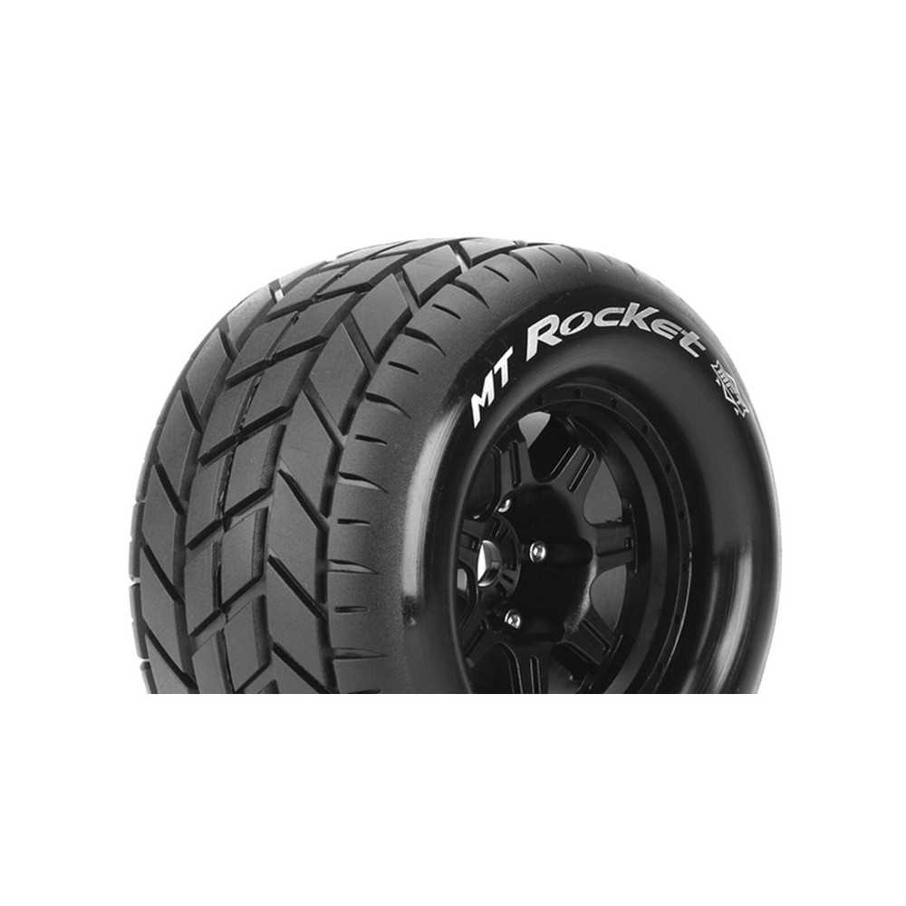 Louise RC MFT MT-ROCKET 1-8 Monster Truck Tire Set Mounted Sport Black 3.8 Bead Style Wheels 1/2 LR-T3320BH Louise RC MFT MT-ROCKET 1-8 Monster Truck Tire Set Mounted Sport Black 3.8 Bead Style Wheels 1/2 LR-T3320BH