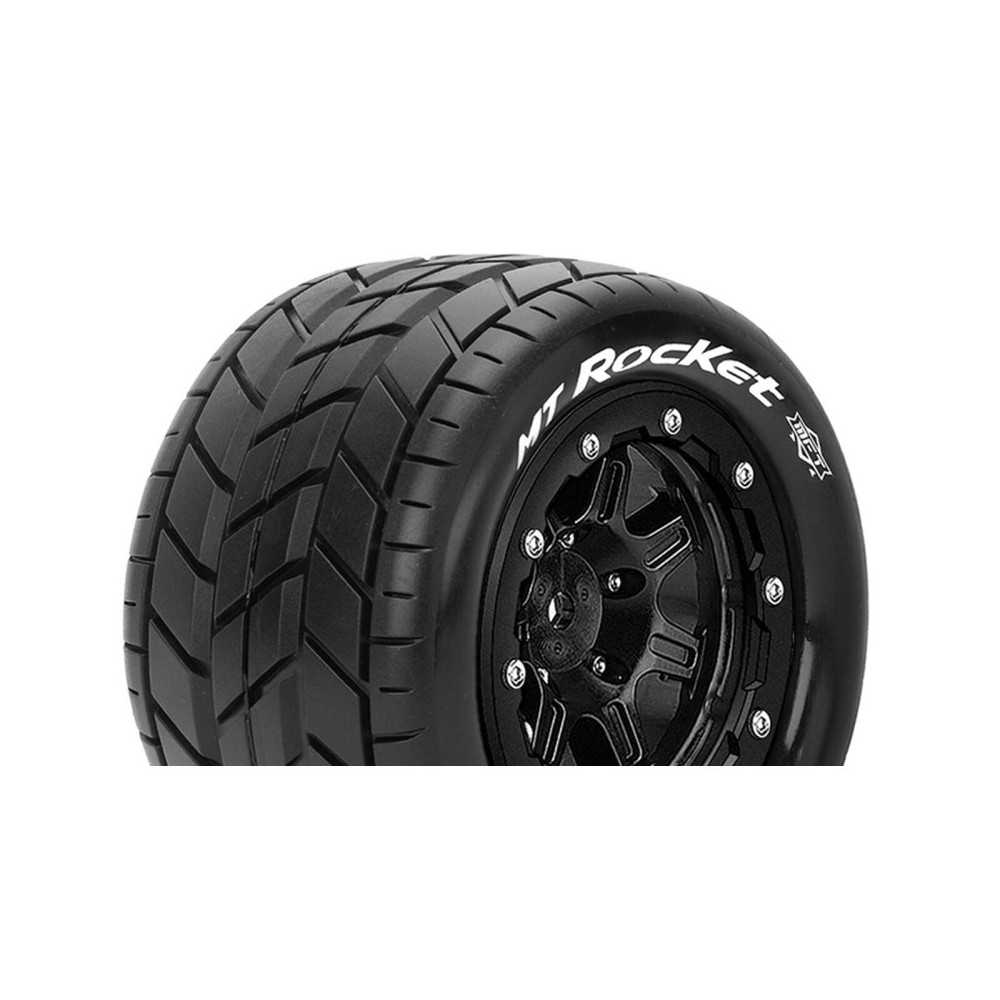 Louise RC MFT MT-ROCKET Tire Set for Maxx Mounted Sport Black 3.8 Bead-Lock Wheels 1/2-Offset LR-T3328SB Louise RC MFT MT-ROCKET Tire Set for Maxx Mounted Sport Black 3.8 Bead-Lock Wheels 1/2-Offset LR-T3328SB